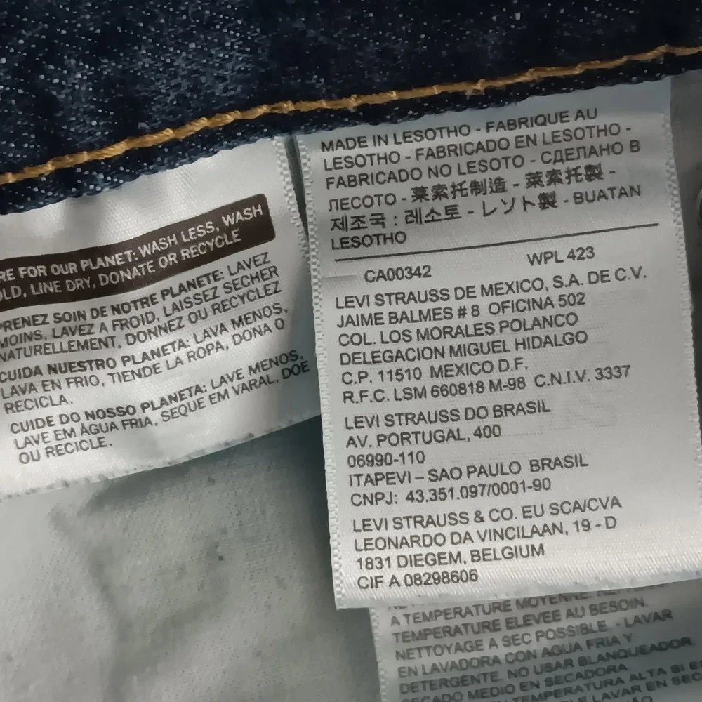 Levi Strauss 559 Jeans‎ Mens W32 L30 Relaxed Fit Dark Wash Denim